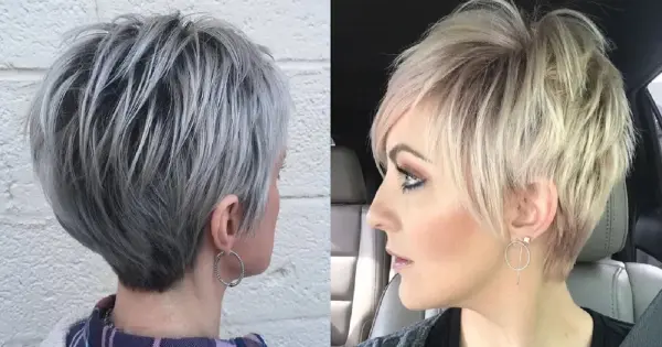 Short Tapered Long Pixie Cut showcasing stylish options for women with thin hair, emphasizing volume and elegance.